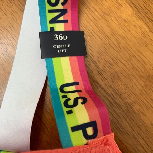 NWT U. S. Polo Assn. in Coral 36D - Picture 3 of 6